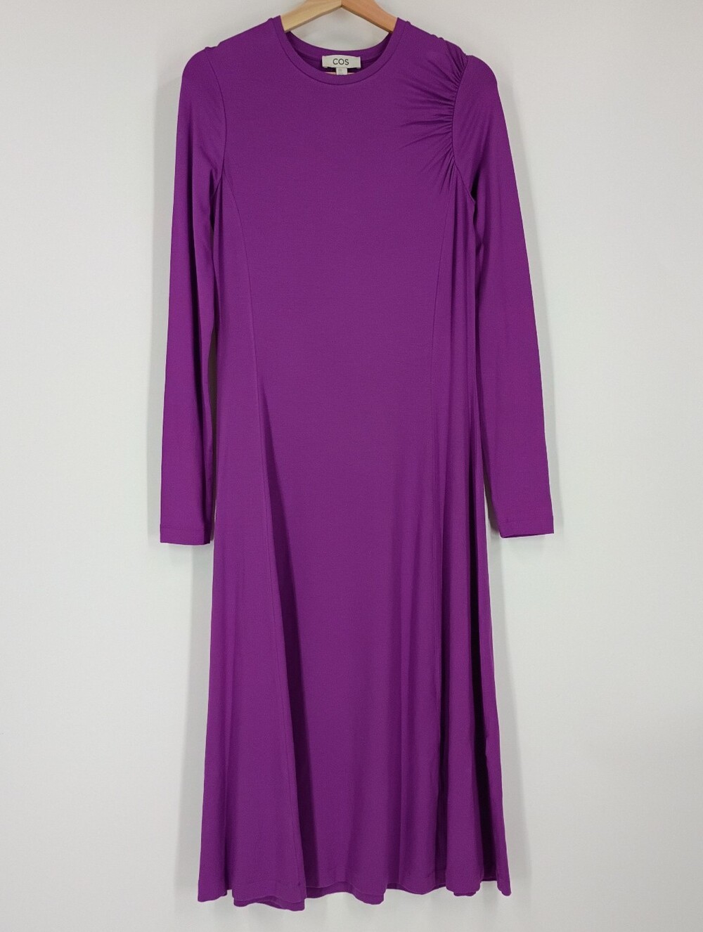 COS Ruched Jersey Midi Dress